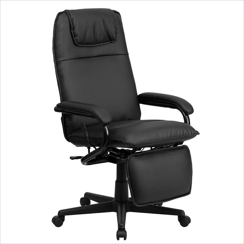 Executive | Furniture | Recline | Leather | Office | Flash | Chair | Black | Back | High
