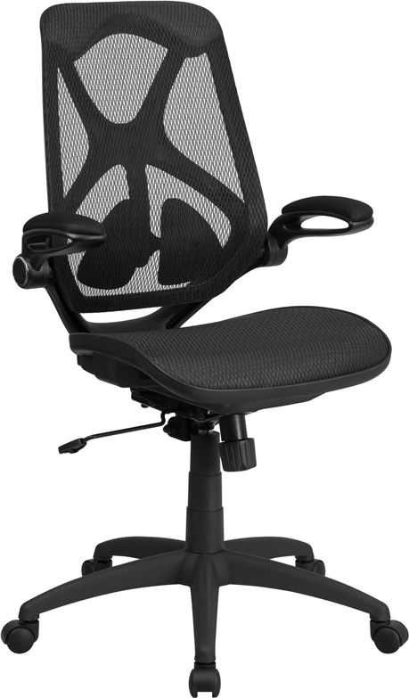 Adjustable | Executive | Furniture | Control | Office | Swivel | Flash | Chair | Black | Mesh | Back | High