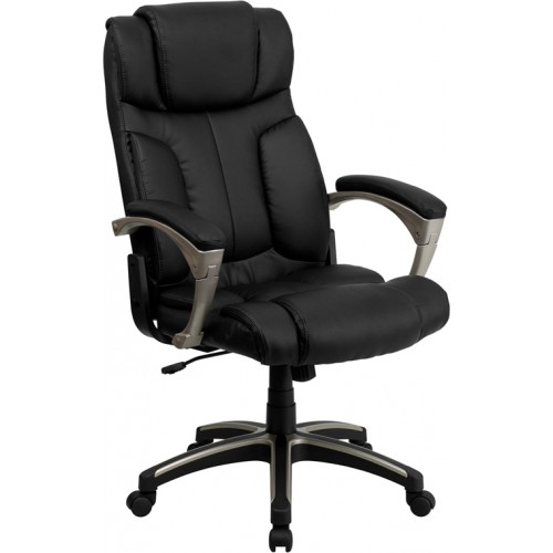 Executive | Furniture | Leather | Office | Flash | Chair | Black | Fold | Back | High