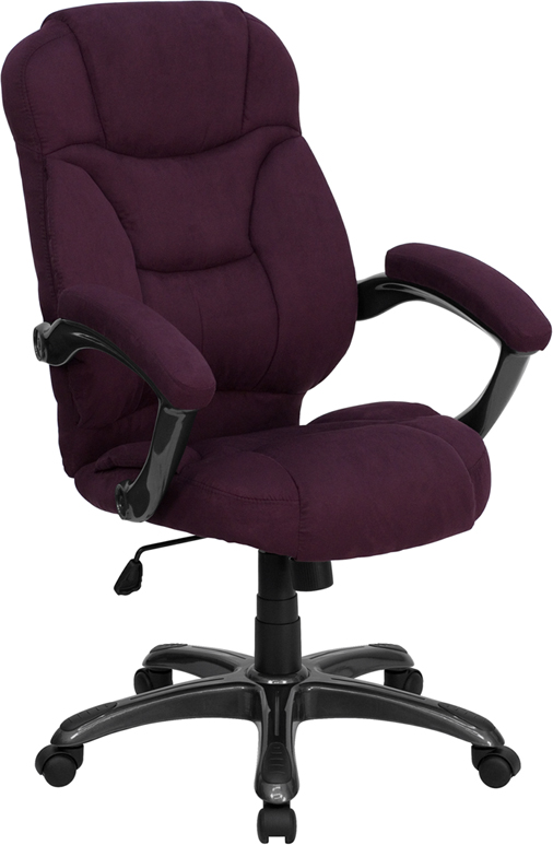 Contemporary | Microfiber | Upholster | Furniture | Office | Grape | Flash | Chair | Back | High