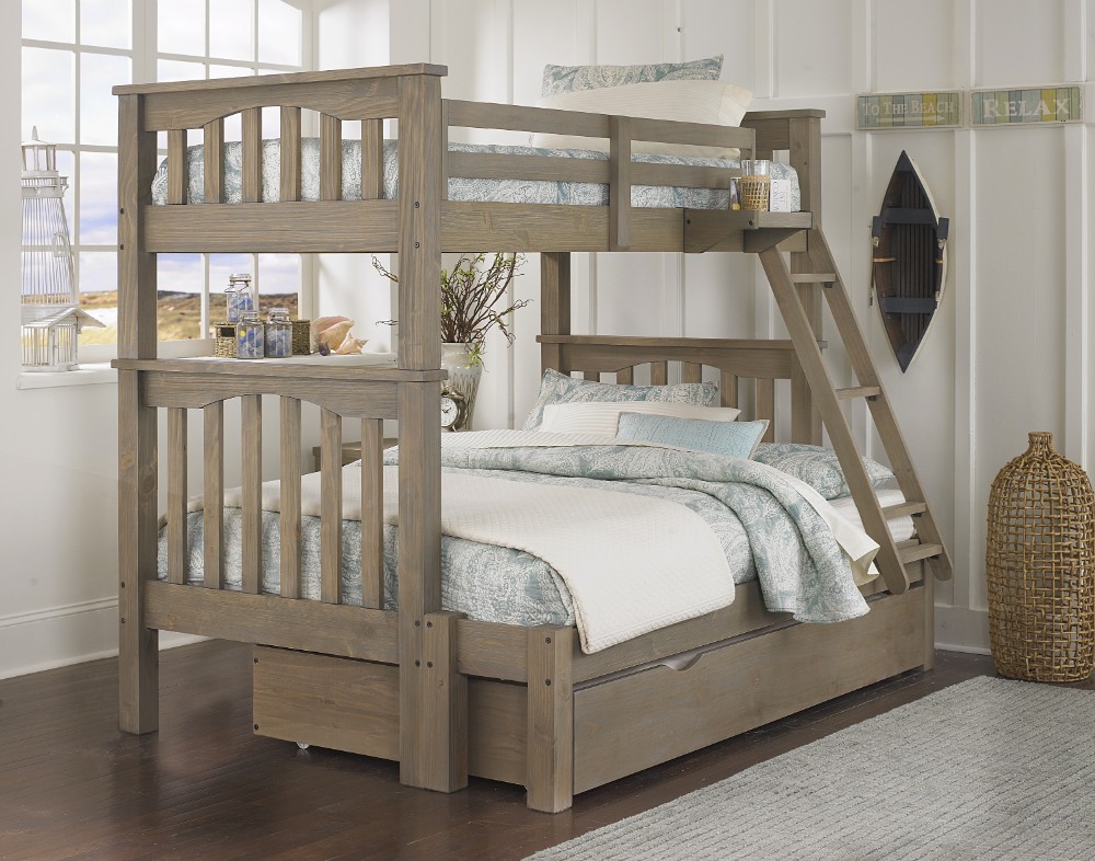 Twin Full Bunk Trundle Driftwood Hillsdale