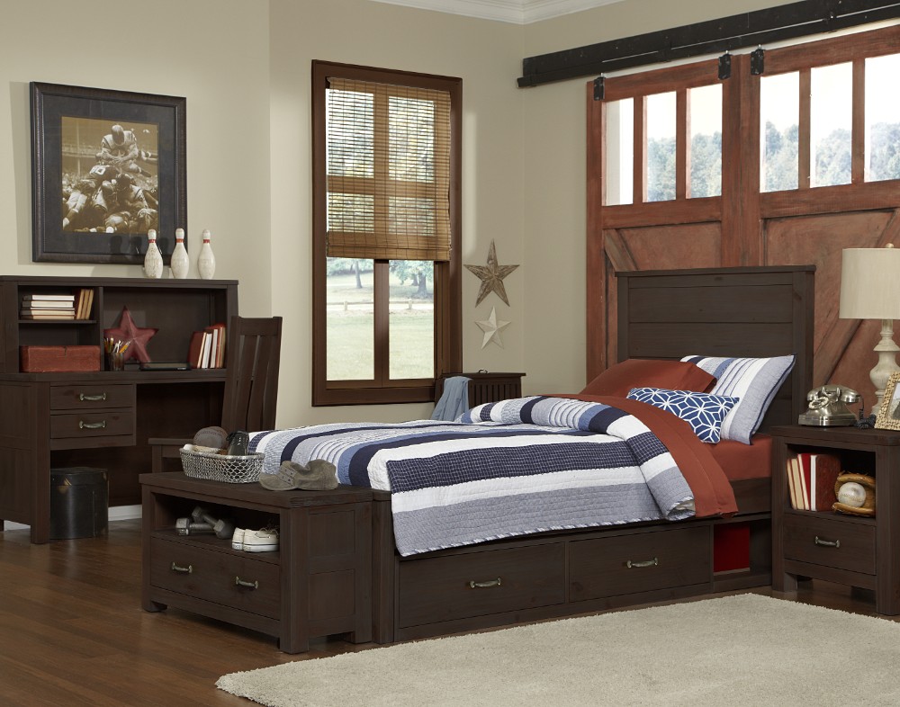 Hillsdale Furniture Twin Panel Bed Storage
