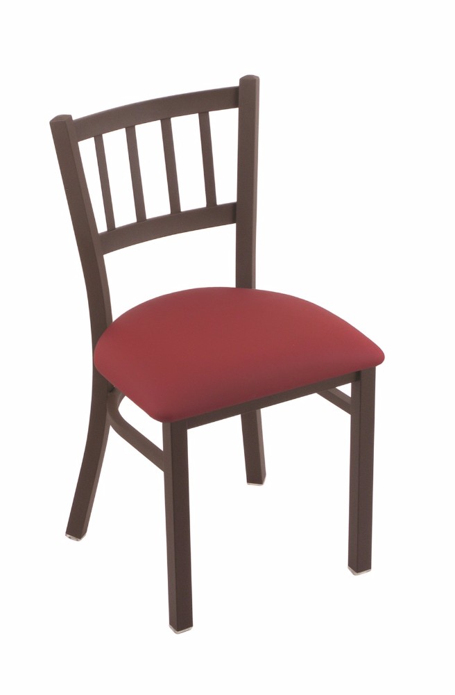 Holland 61018BZALWine 610 Contessa 18 inch Chair with Bronze Finish, Allante Wine Seat - Chairs