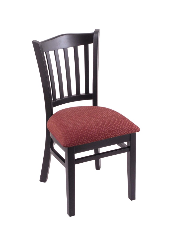 Holland Hampton 3120 18 inch Chair with Black Finish, Axis Paprika Seat 312018BlkAxsPap - Chairs
