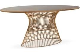 Ink Ivy Furniture Oval Dining Table Bronze