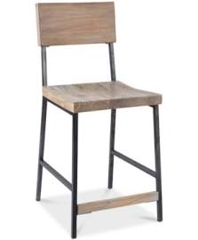 Ink+ivy Tacoma Counter Stool In Grey - Olliix Fpf20-0338
