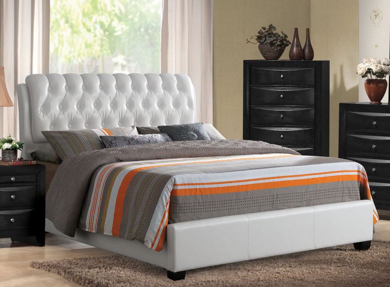 Queen Bed Tufted Acme
