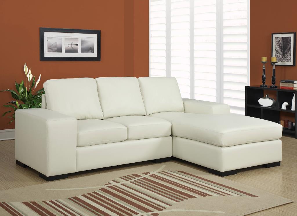 Monarch Specialties Bonded Leather Match Sofa Lounger