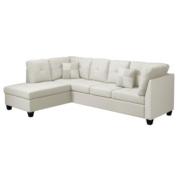 Monarch Specialties Bonded Leather Sofa Sectional