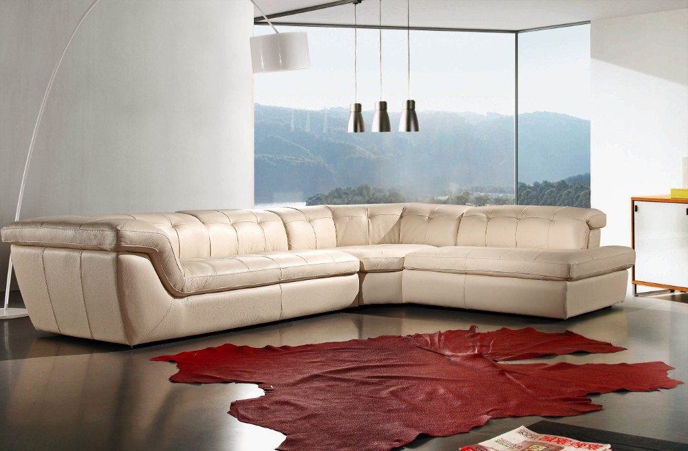 J M J M Leather Sectional Color Right Hand Facing