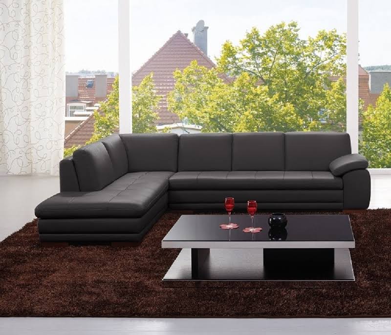 Leather Sectional Left Hand Facing J M