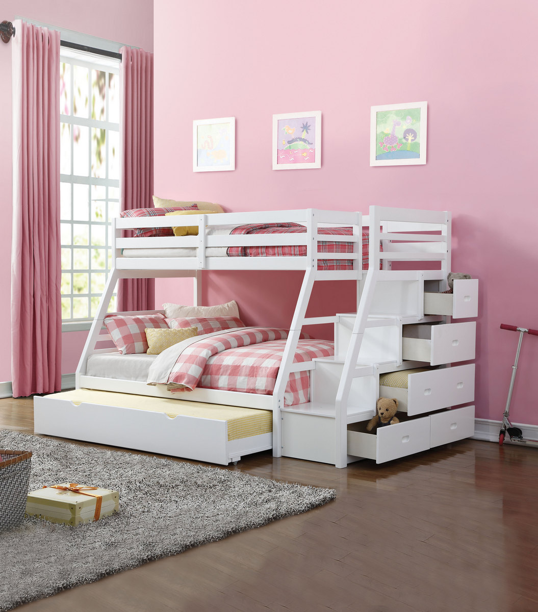 Acme Furniture Storage Twin Bunk Bed Storage Trundle