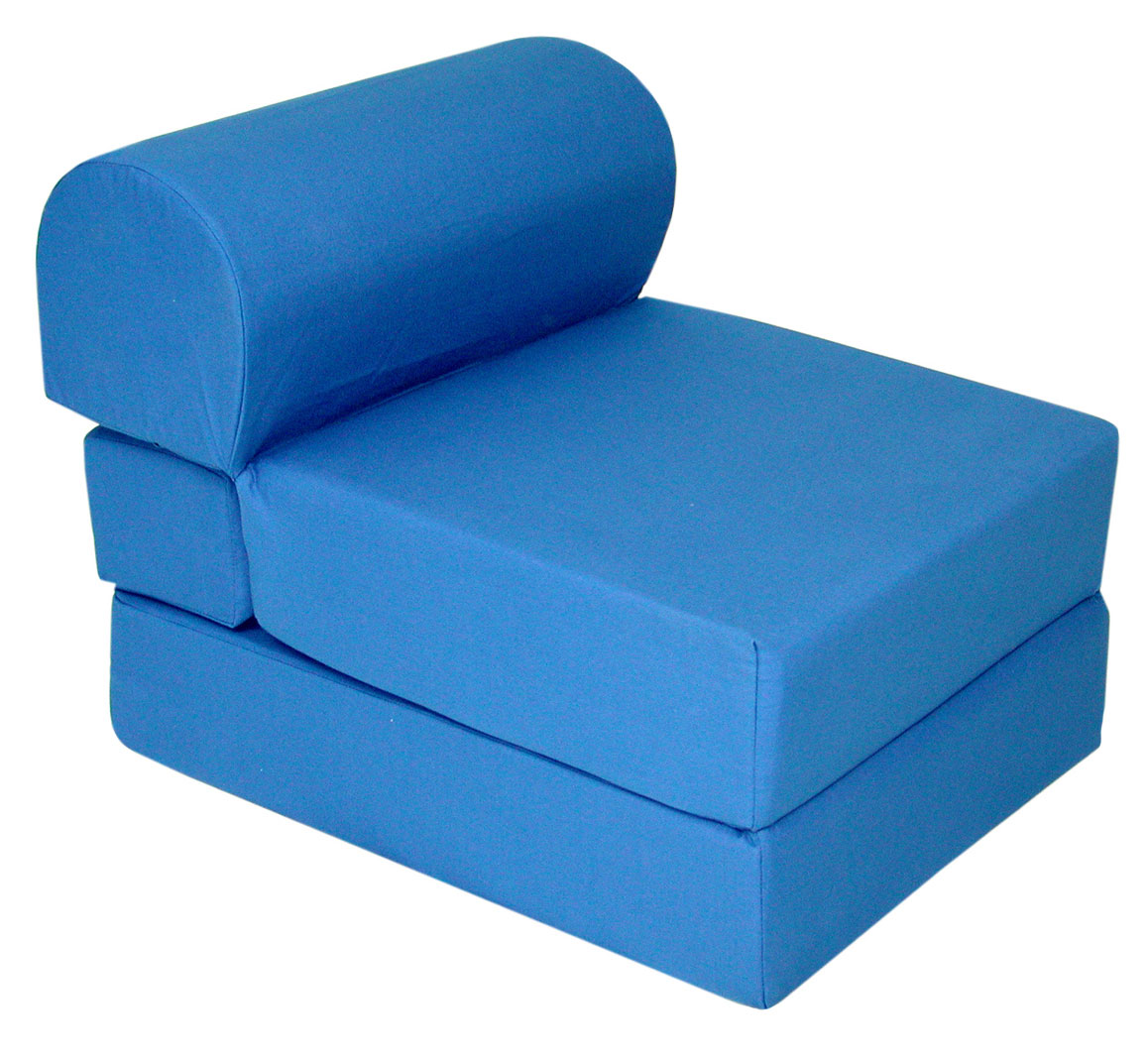 Jr. Twin Size Royal Blue Studio Chair Sleeper - Elite 32-4300-607