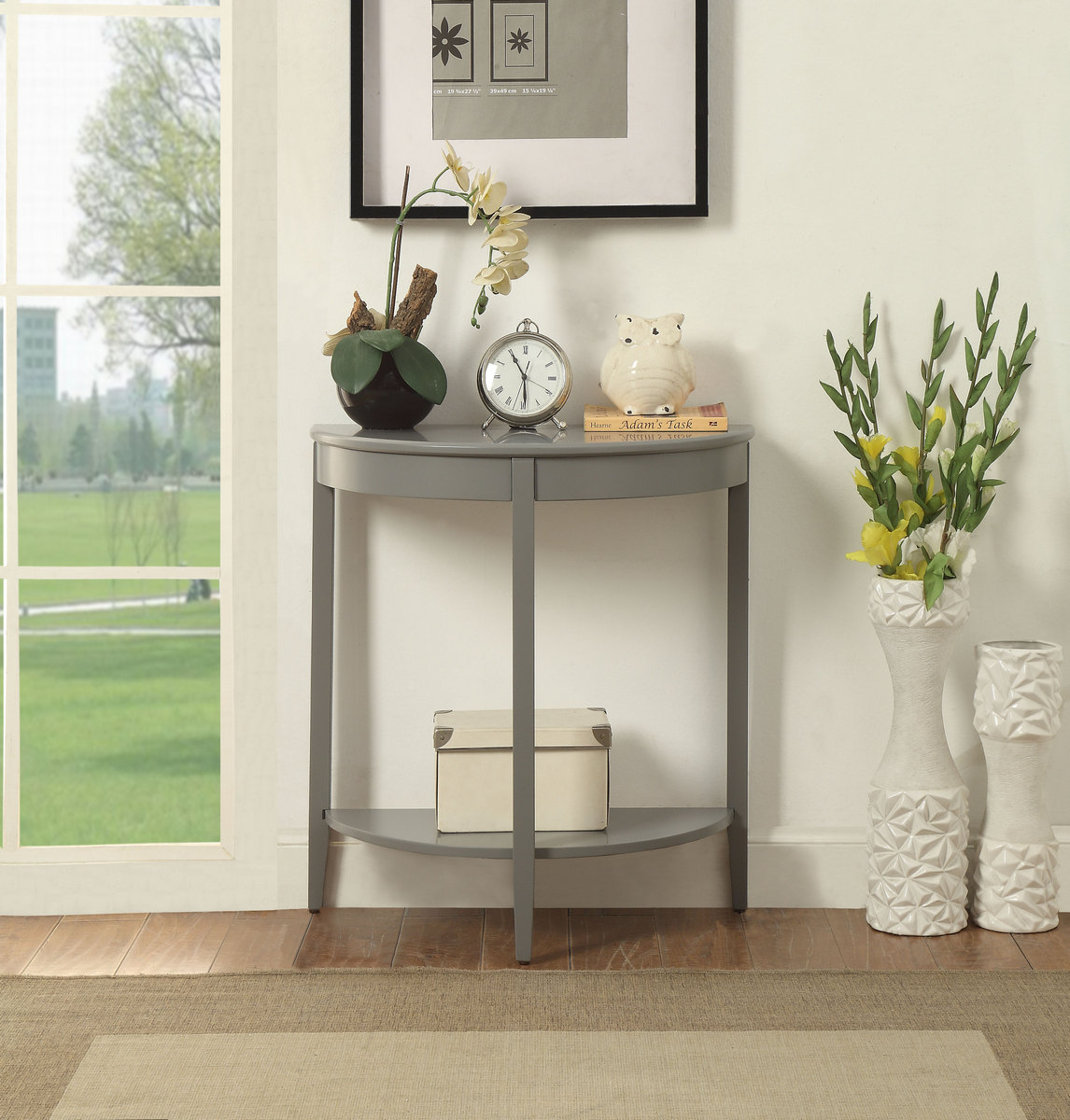Justino Console Table In Gray - Acme Furniture 90162