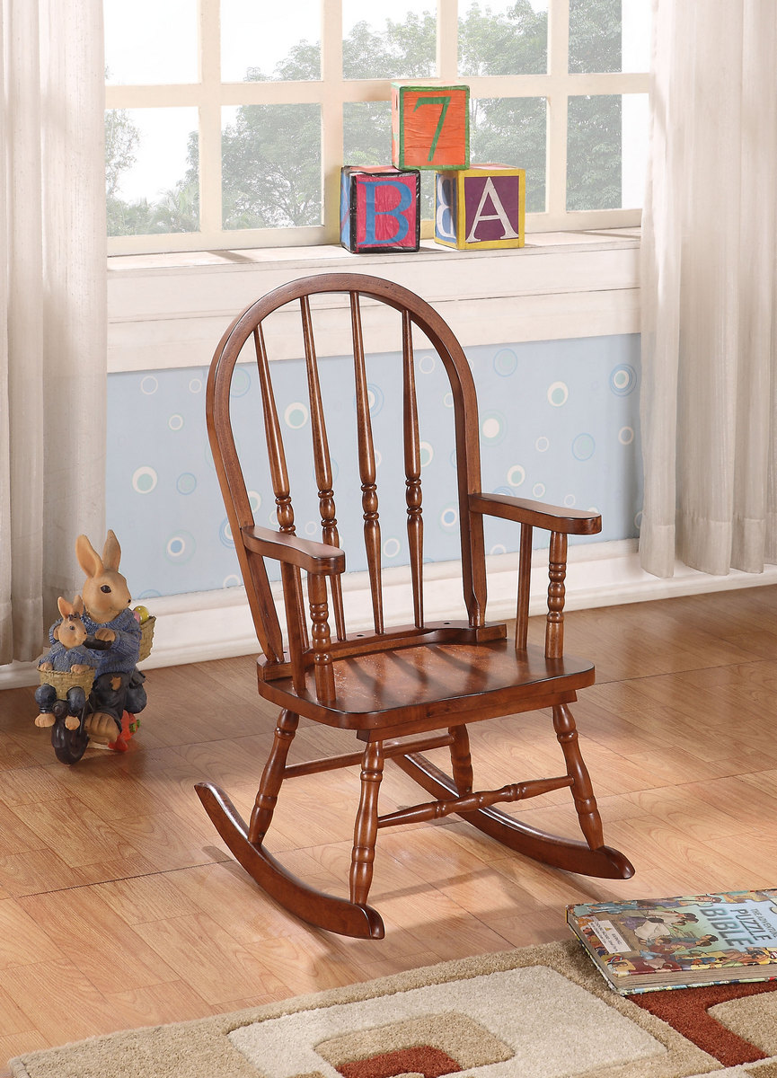 Kloris Youth Rocking Chair In Tobacco - Acme Furniture 59215