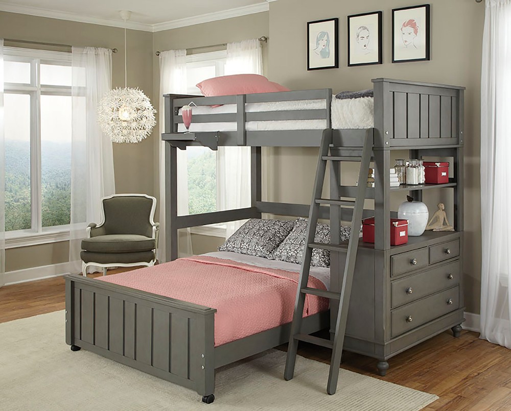 Hillsdale Twin Lower Bed Stone