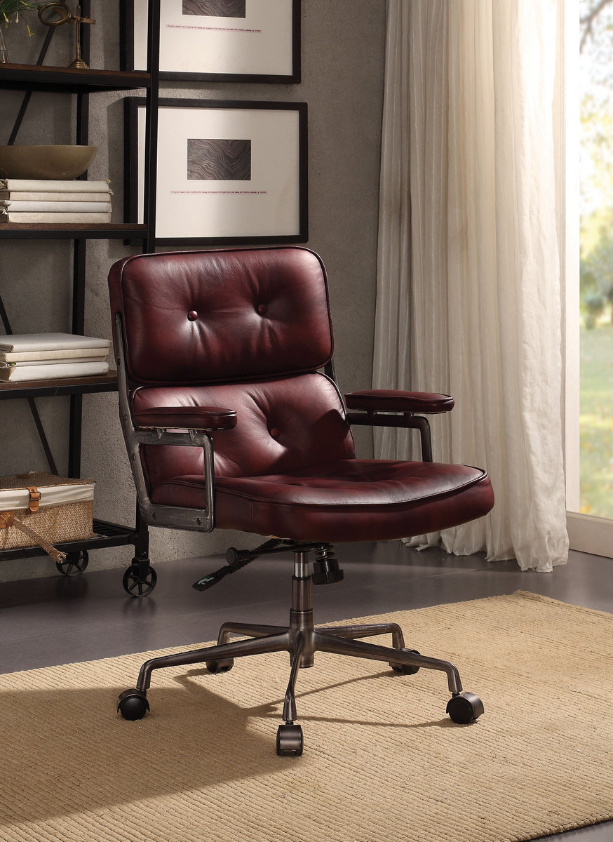 Executive Office Chair Leather Acme
