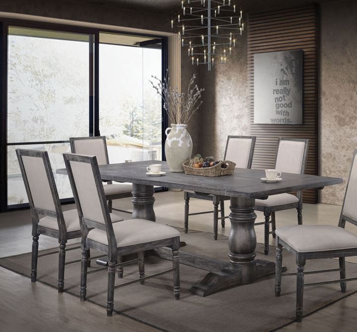Acme Dining Table Gray