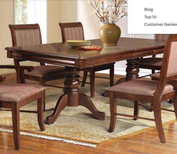 Dining Table Pedestal Acme