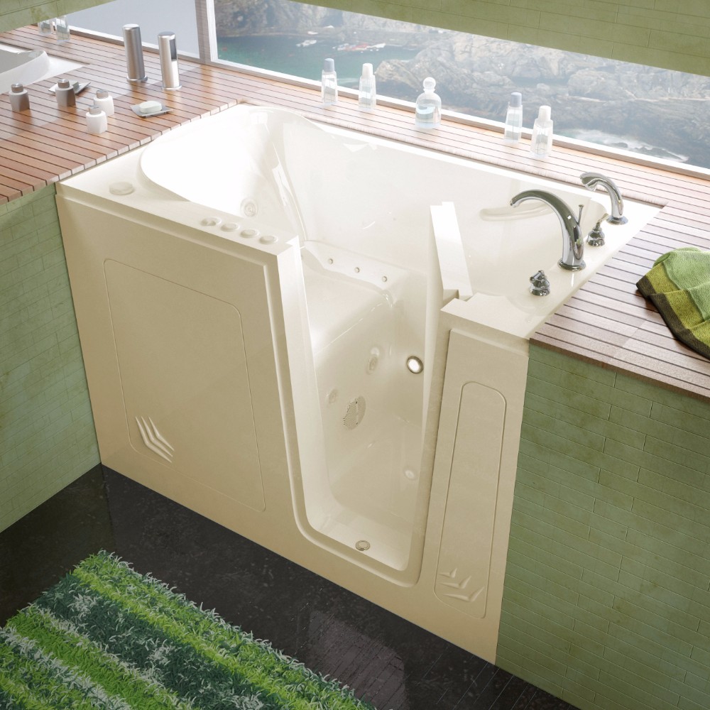 Right Drain Biscuit Whirlpool Air Jetted Bathtub