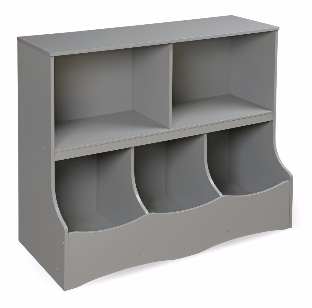 Multi-bin Storage Cubby In Gray - Badger Basket 98857