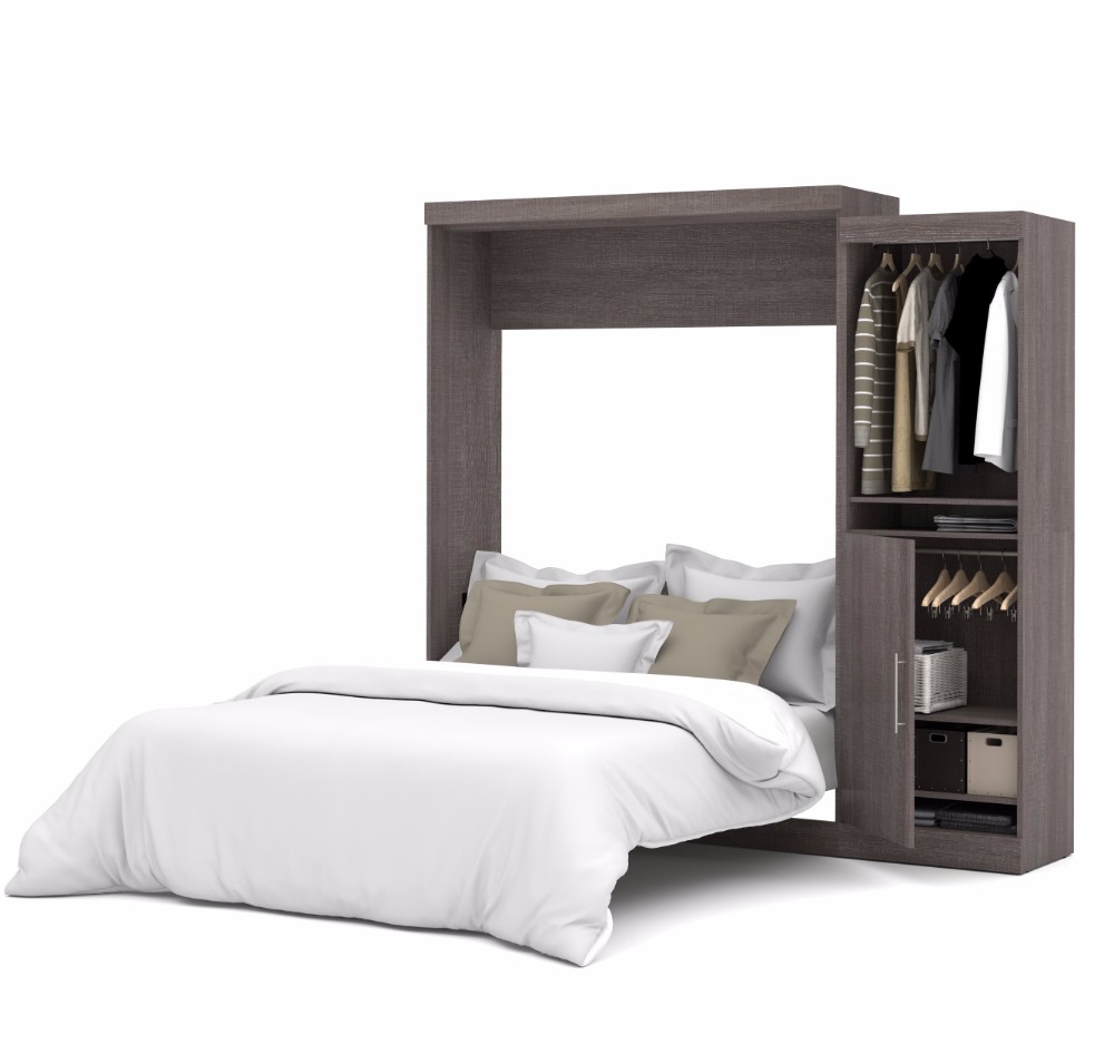 Bestar Furniture Queen Bed Kit Gray