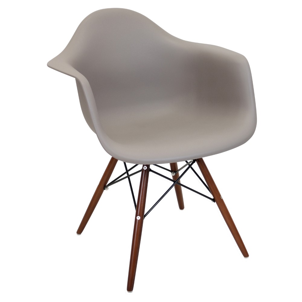 Neo Flair Mid-Century Modern Chairs in Cappuccino and Espresso (Set of 2) - LumiSource CH-NFLPP BN+E2 - Chairs