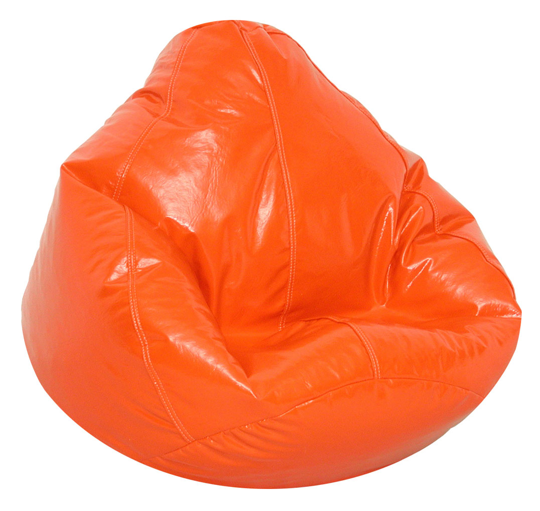 Orange Wetlook Bean Bag Chair - Elite 30-1021-133