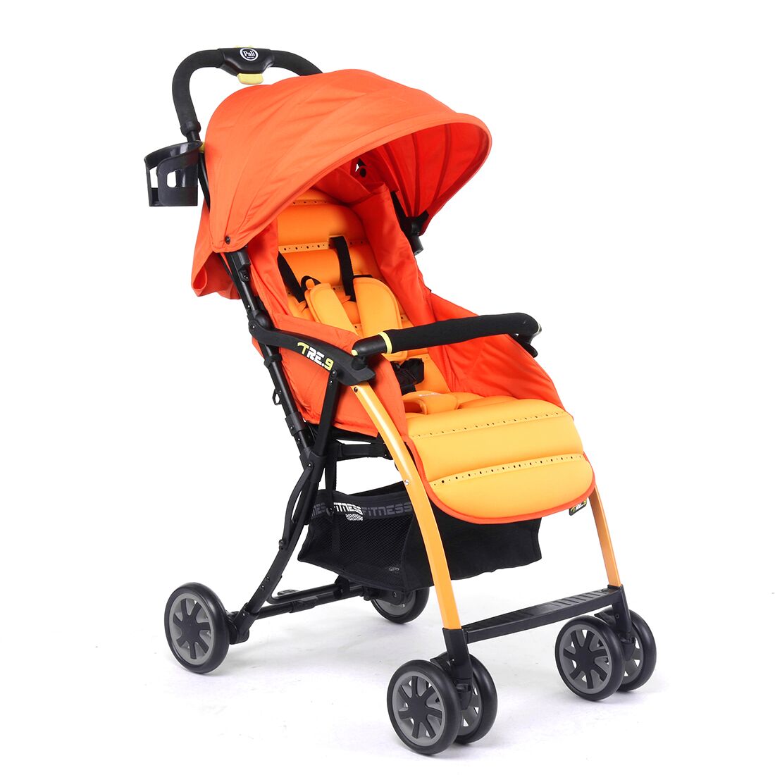 Pali Ultra Lightweight Tre.9 Stroller Fitness Fashion In Sao Paolo Orange - Pali Design 13901sao