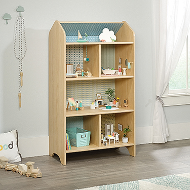 Pinwheel Dollhouse Bookcase In Urban Ash - Sauder 422430