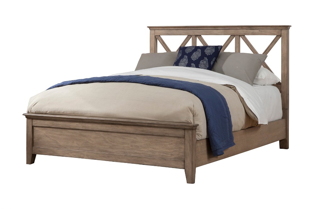 Potter Queen Panel Bed (french Truffle) - Alpine Furniture 1055-01q