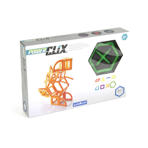 Powerclix® Creativity 40 Pc Set Green - Guidecraft G9405