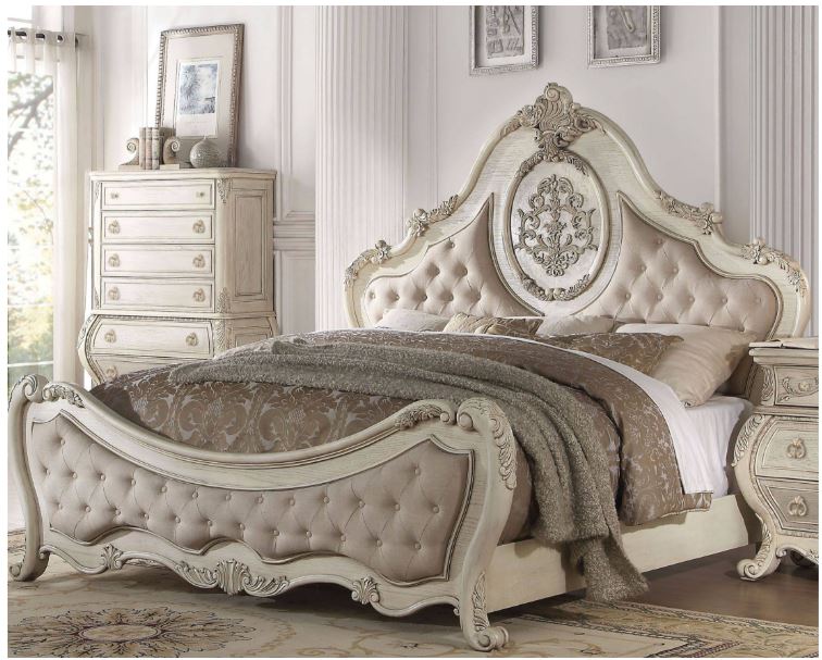King Bed Linen White Acme
