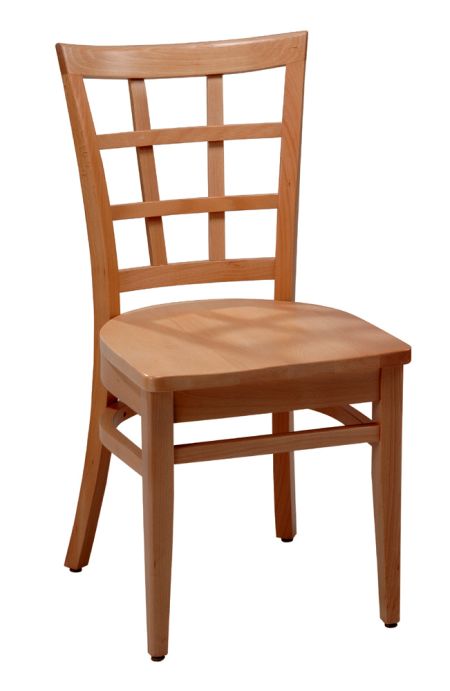 Regal Seating 411w Beechwood Lattice Back Chair With Wood Seat And Back