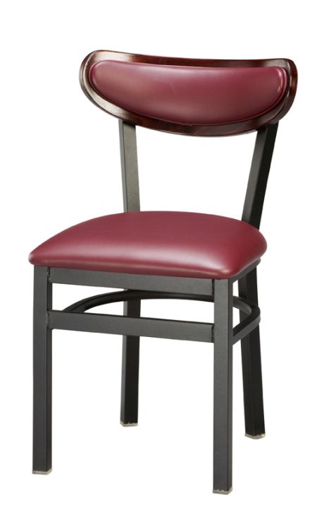 Regal Seating 511-1b Steel Chair With Upholstered Seat And Upholstered Insert Back