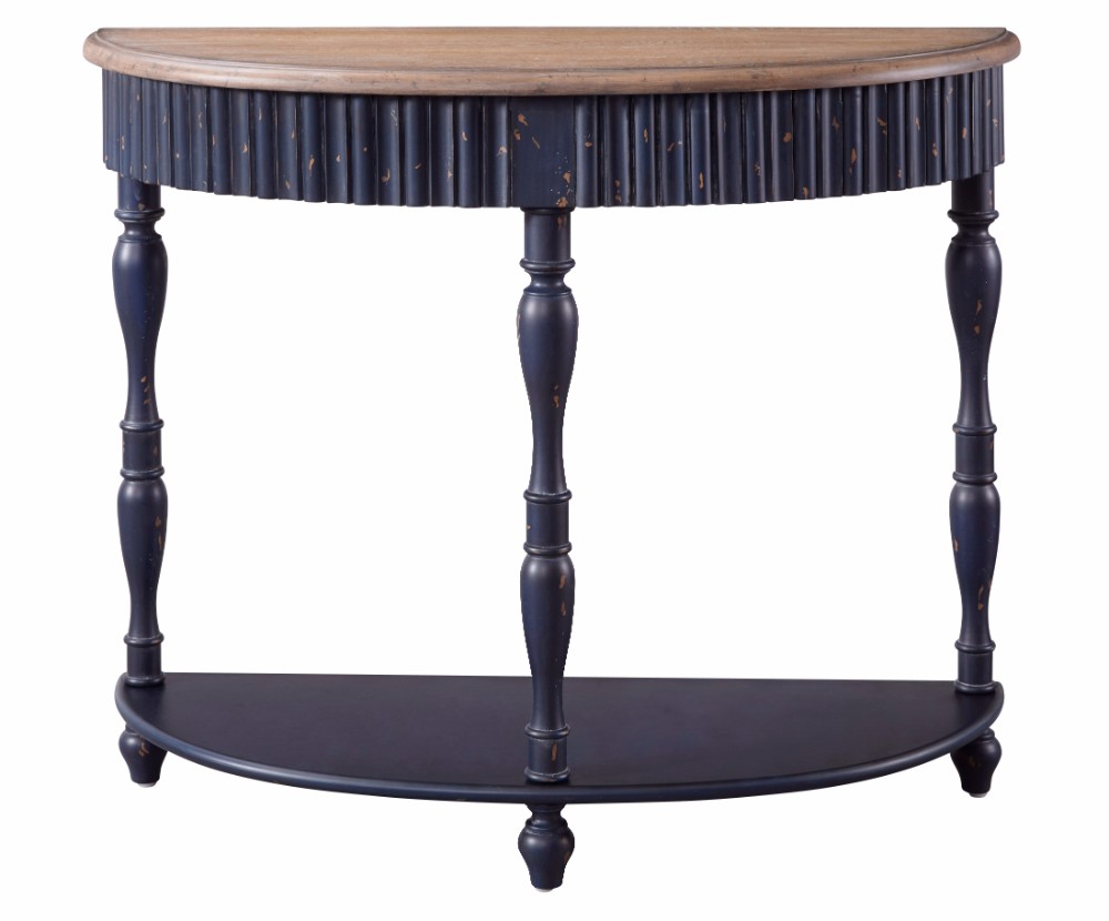 Sally Console Table In Blue/natural - Progressive Furniture A220-70b