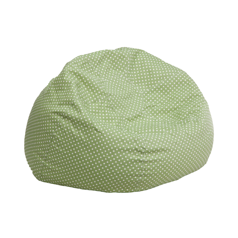 Small Green Dot Kids Bean Bag Chair - Flash Furniture Dg-bean-small-dot-grn-gg