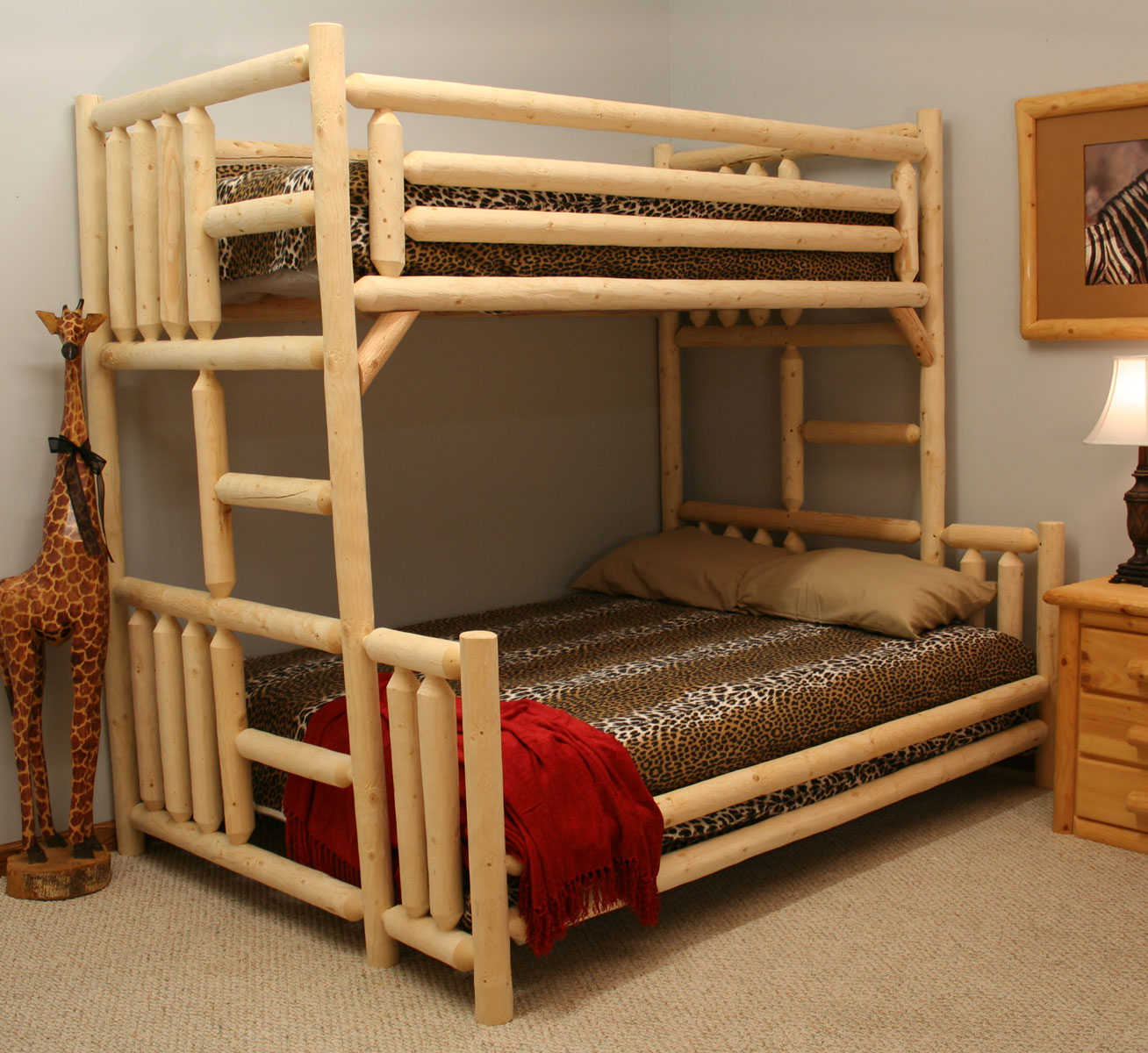 Pine Twin Double Bunk Bed