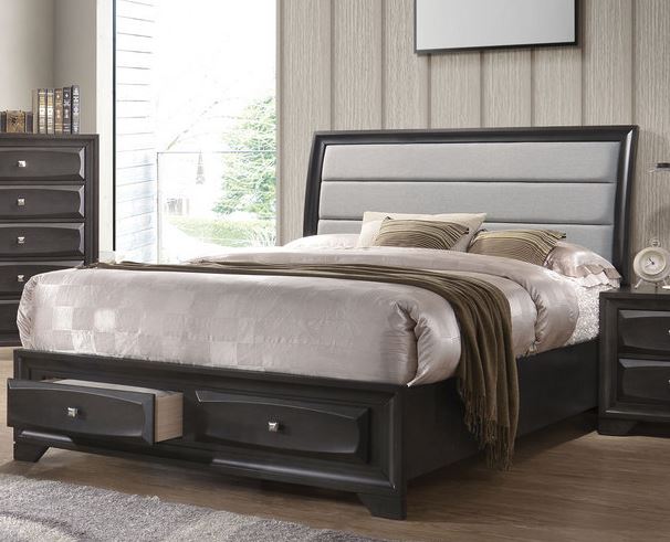 Acme Furniture Queen Bed Storage Gray