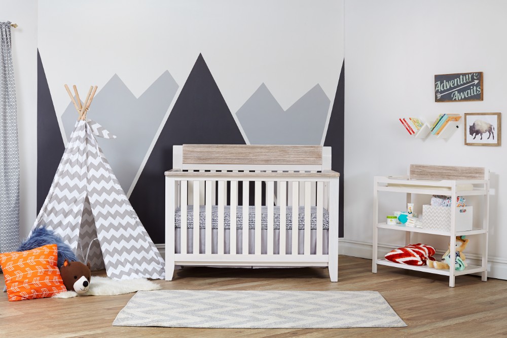 Suite Bebe Hayes Lifetime 4-in-1 Crib In White/natural - 22599-wnat