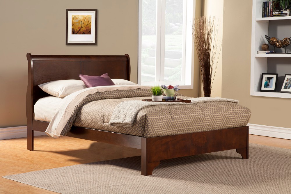 West Haven Full Low Footboard Sleigh Bed - Alpine Furniture 2200F