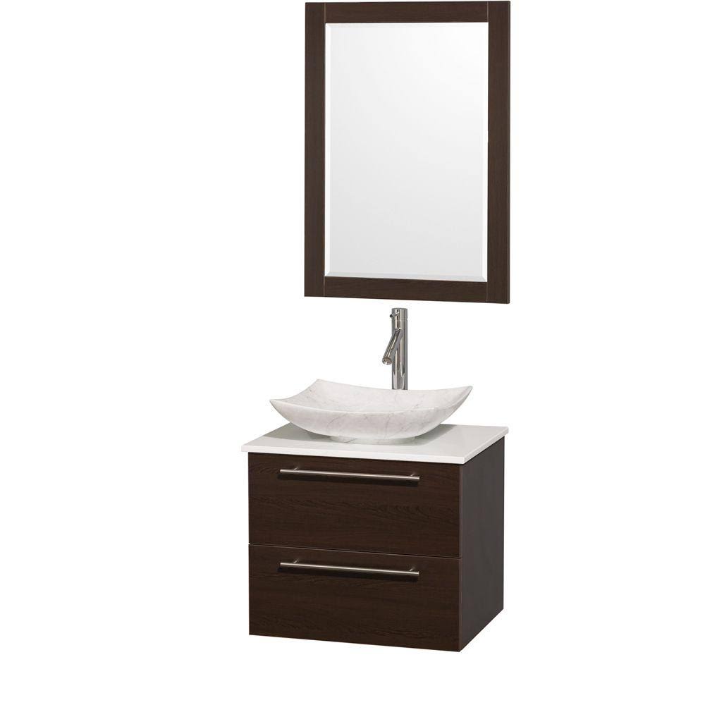 Wyndham Furniture Bathroom Vanity Marble Sink Mirror