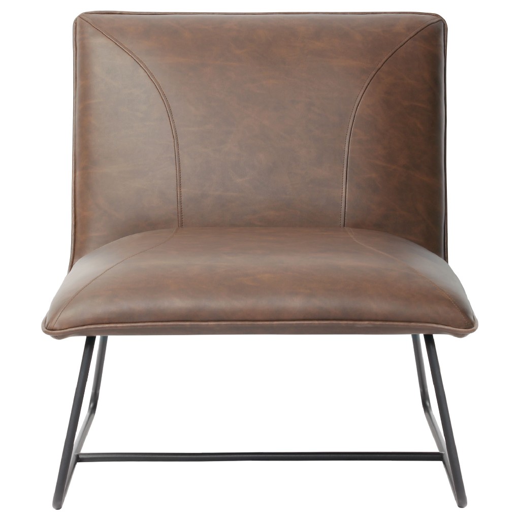 Accent Chair Metal Base Diamond Sofa