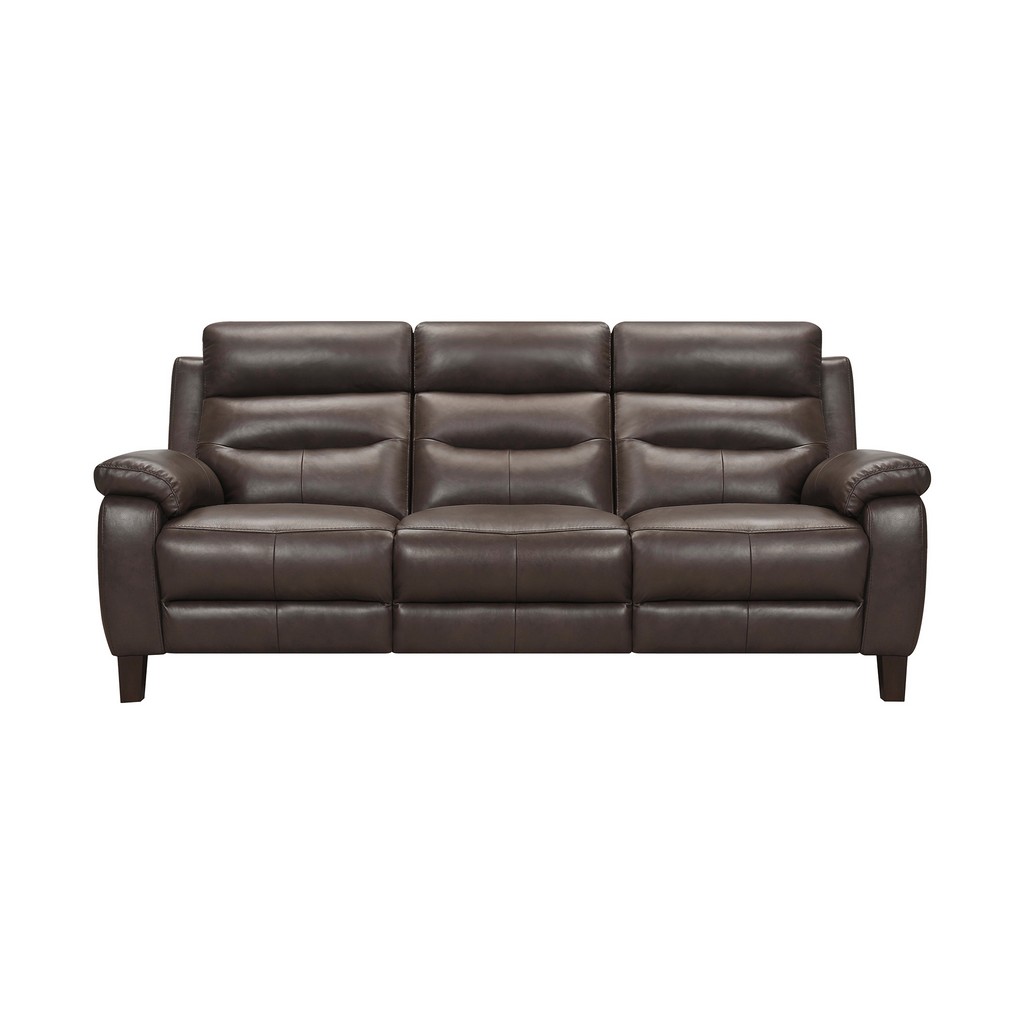 Leather Reclining Sofa Armen