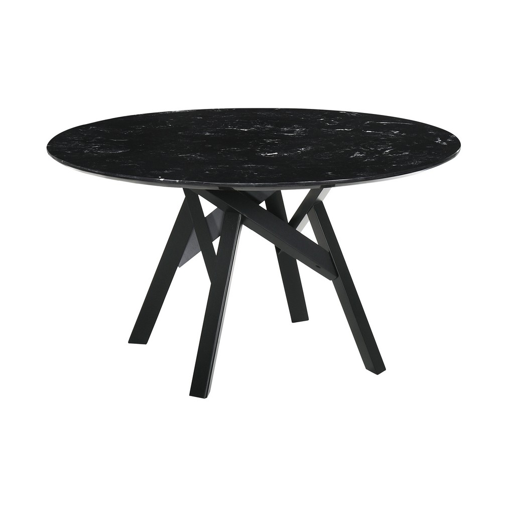 Round Dining Table Wood Legs Armen