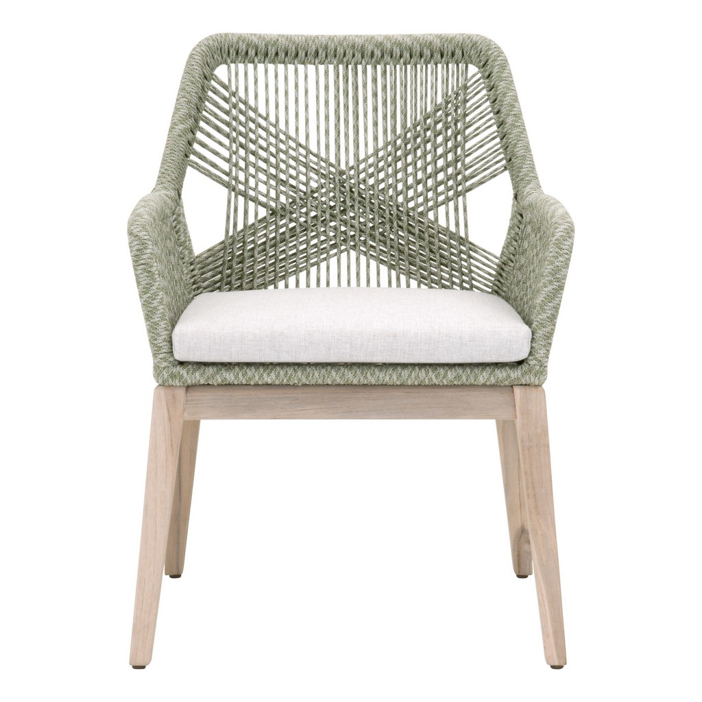 Woven Loom Outdoor Limited Edition Arm Chair (Set of 2) - Essentials For Living 6809KD.MOS/BLA/GT