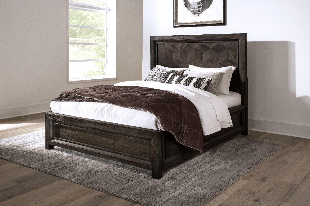 Modus Furniture Queen Panel Bed Coffee