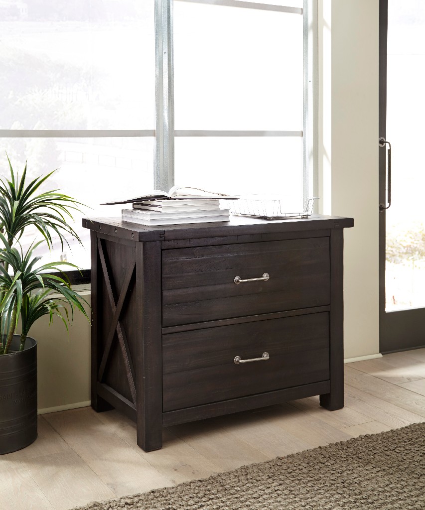 Modus Wood Lateral File Cabinet Cafe