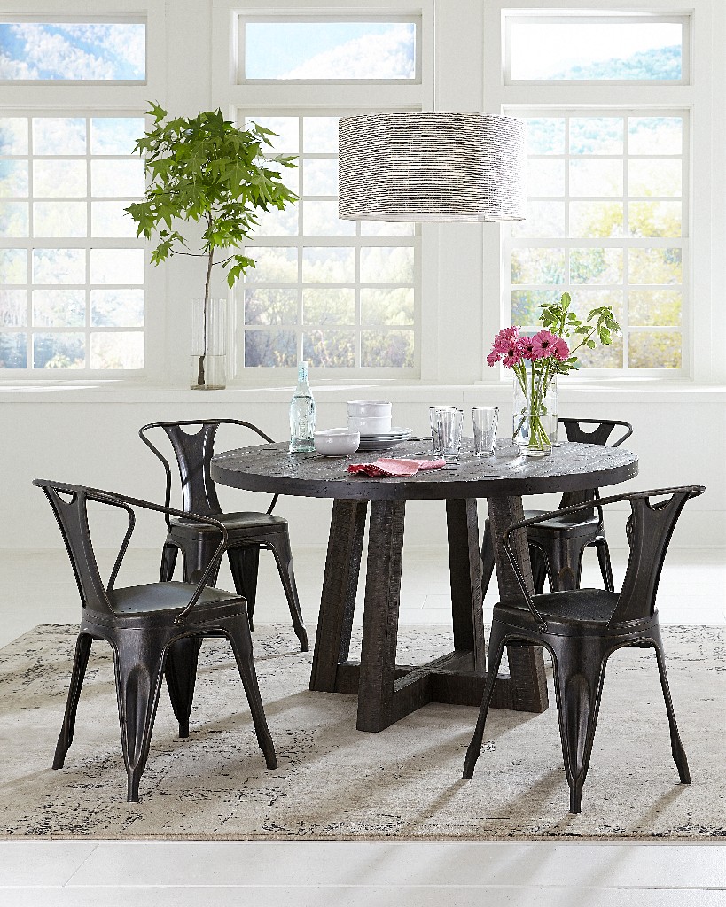 Orson Wood Round Dining Table