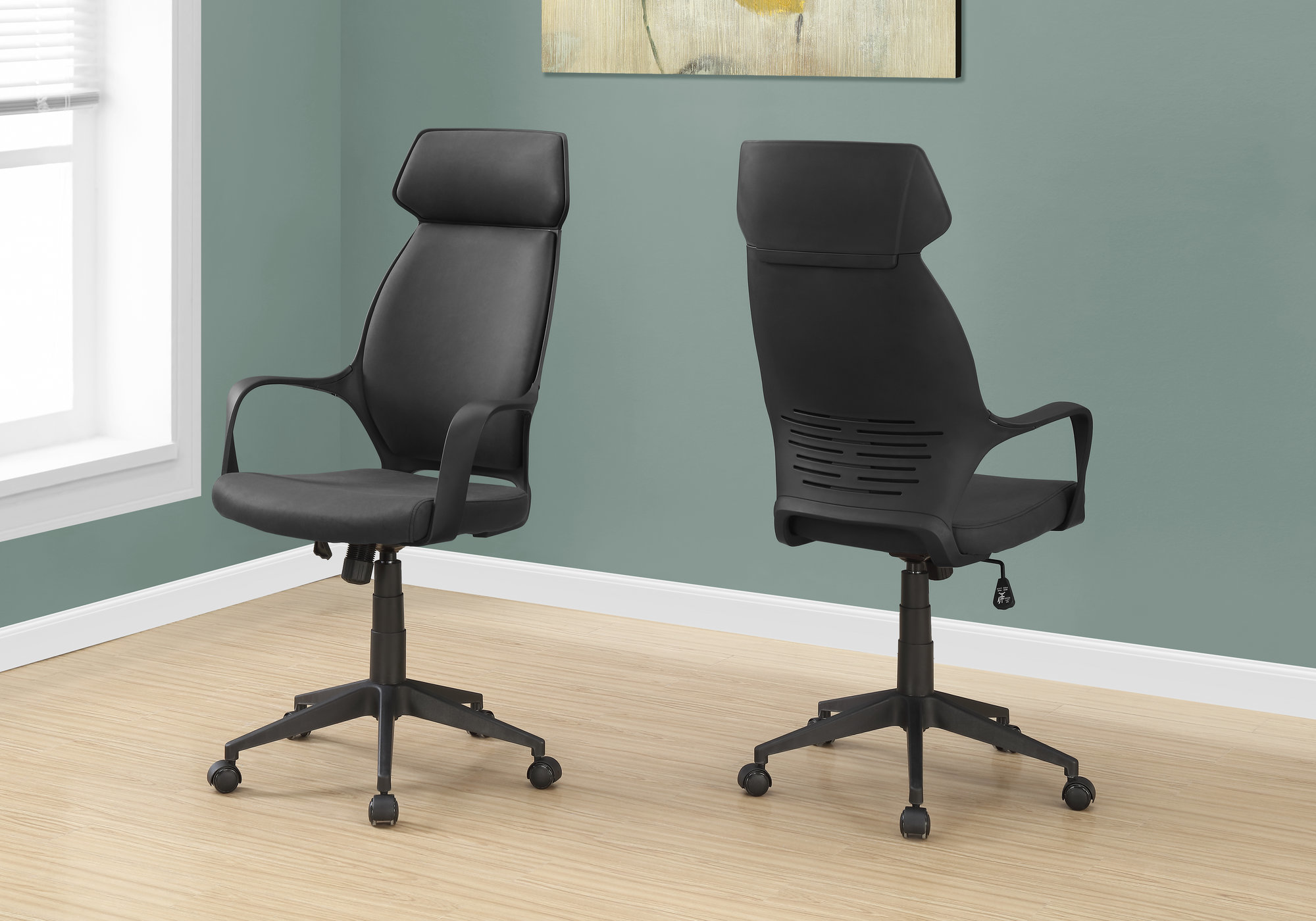 Microfiber | Executive | Office | Chair | Black | Back | High